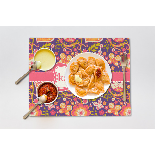 Birds & Hearts Linen Placemat - Lifestyle (single)