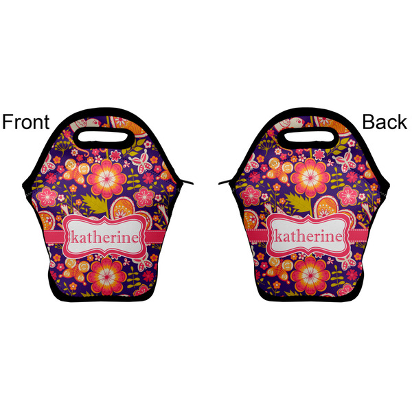 Birds & Hearts Lunch Bag - Front and Back