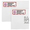 Birds & Hearts Mailing Labels - Double Stack Close Up