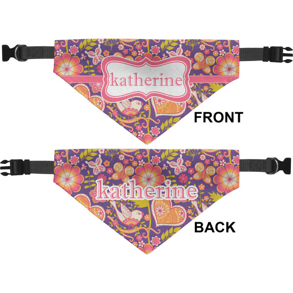 Birds & Hearts Medium Dog Bandana Approval