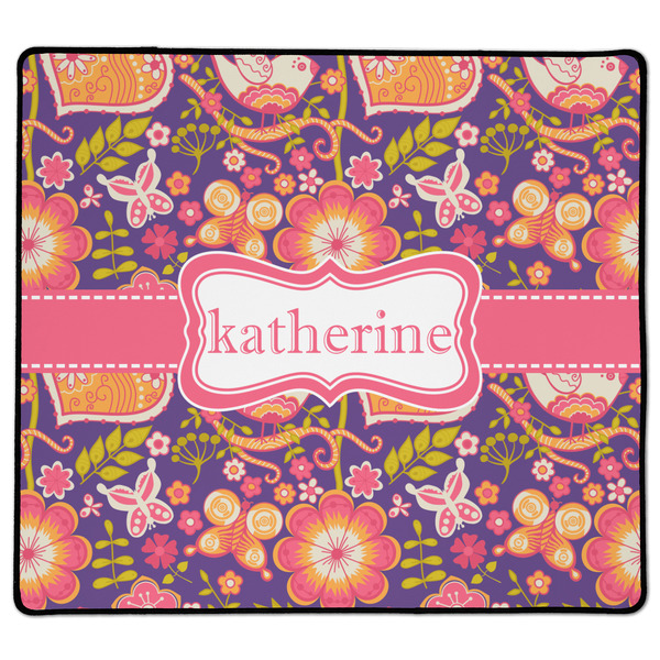 Custom Birds & Hearts XL Gaming Mouse Pad - 18" x 16" (Personalized)