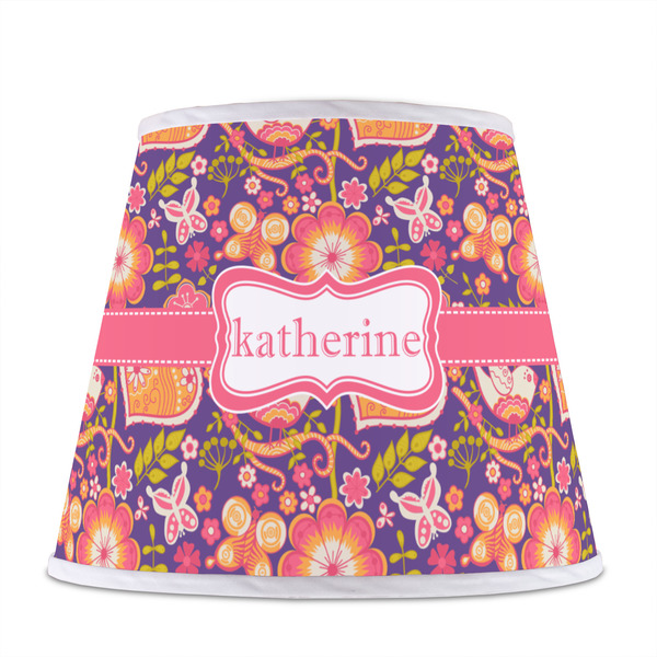 Birds & Hearts Poly Film Empire Lampshade - Front View