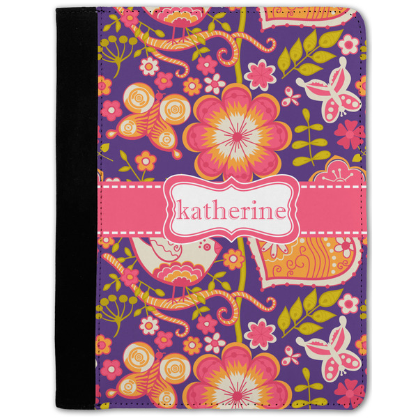 Custom Birds & Hearts Notebook Padfolio w/ Name or Text