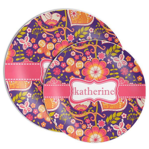 Birds & Hearts Melamine Plates - PARENT/MAIN