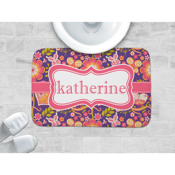 Birds & Hearts Memory Foam Bath Mat - LIFESTYLE 34x21