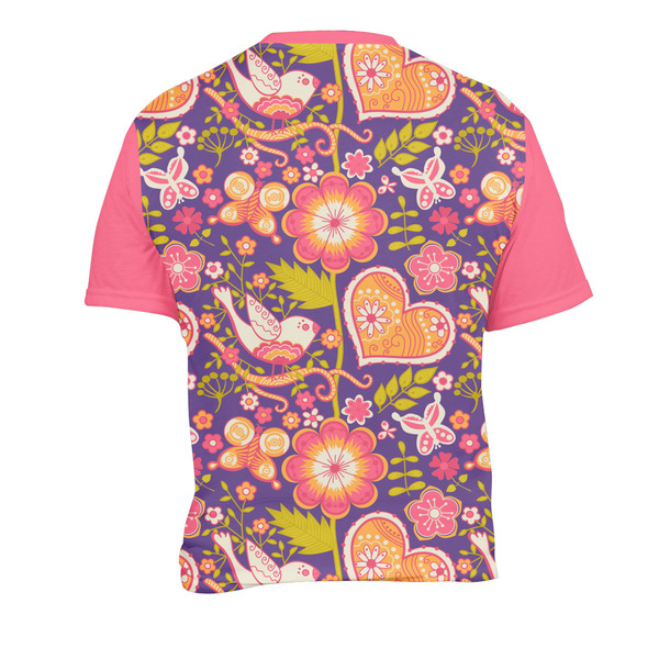 Birds & Hearts Men's Crew Neck T Shirt Medium - Back