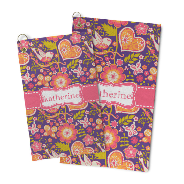 Birds & Hearts Microfiber Golf Towel - PARENT/MAIN