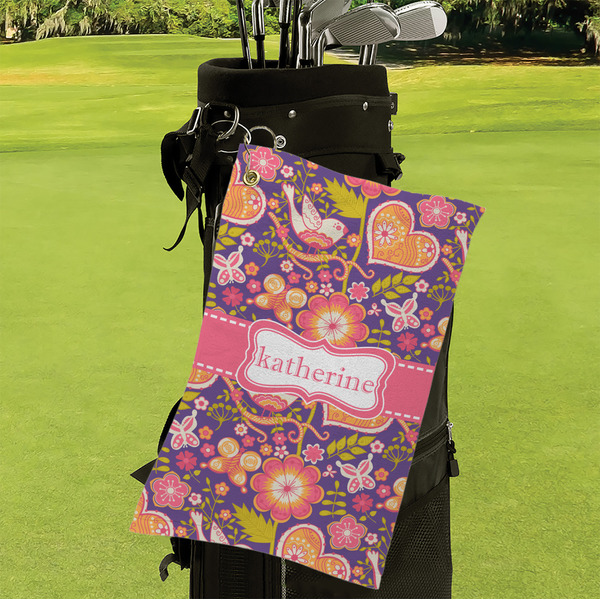 Birds & Hearts Microfiber Golf Towels - Small - LIFESTYLE