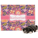 Birds & Hearts Dog Blanket - Large (Personalized)