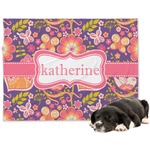 Birds & Hearts Dog Blanket - Regular (Personalized)