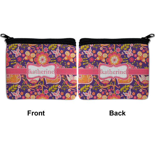 Birds & Hearts Neoprene Coin Purse - Front & Back (APPROVAL)