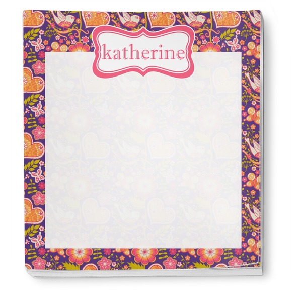 Birds & Hearts Notepad - Apvl