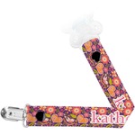 Birds & Hearts Pacifier Clip (Personalized)
