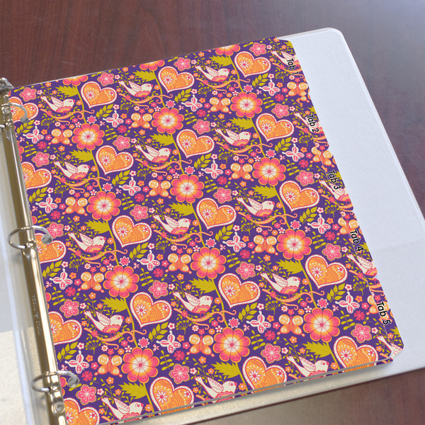 Birds & Hearts Page Dividers - Set of 5 - In Context