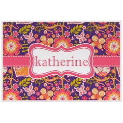 Birds & Hearts Laminated Placemat w/ Name or Text
