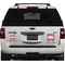 Birds & Hearts Personalized Square Car Magnets on Ford Explorer