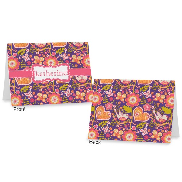 Birds & Hearts Postcard - Front and Back