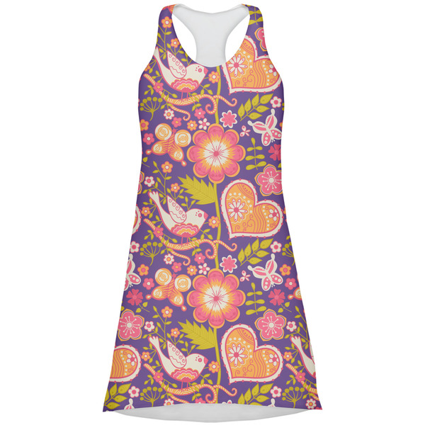 Custom Birds & Hearts Racerback Dress - X Large