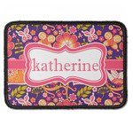 Birds & Hearts Iron On Rectangle Patch w/ Name or Text