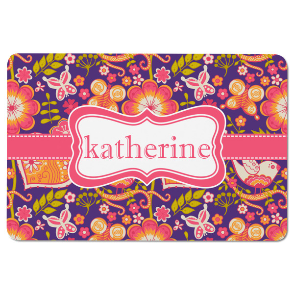 Birds & Hearts Rectangular Fridge Magnet - FRONT