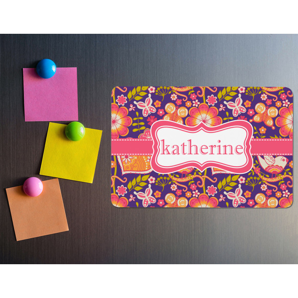 Birds & Hearts Rectangular Fridge Magnet - LIFESTYLE