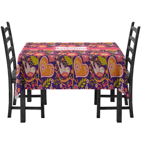 Custom Birds & Hearts Tablecloth (Personalized)