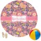 Birds & Hearts Round Beach Towel (Personalized)