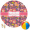 Birds & Hearts Round Beach Towel (Personalized)