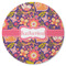 Birds & Hearts Round Rubber Backed Coaster (Personalized)