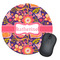 Birds & Hearts Round Mouse Pad