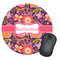 Birds & Hearts Round Mouse Pad (Personalized)