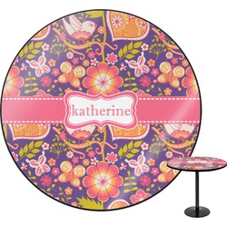 Birds & Hearts Round Table - 30" (Personalized)