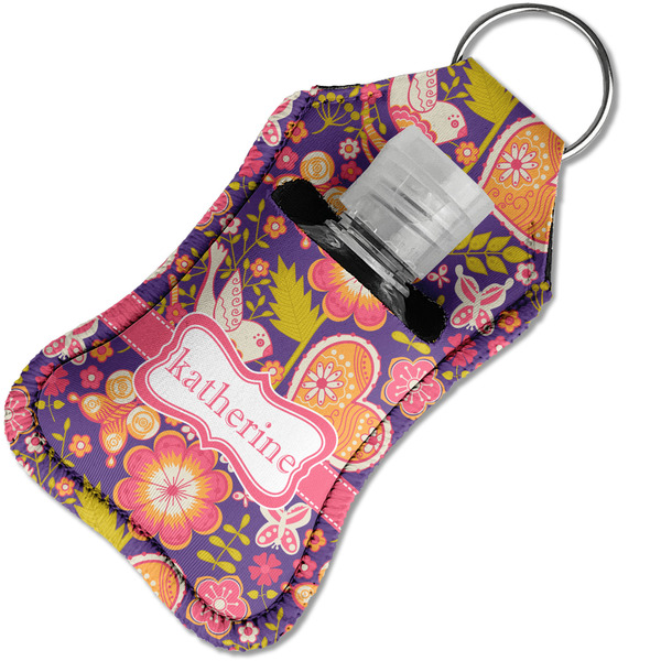 Birds & Hearts Sanitizer Holder Keychain - Small in Case