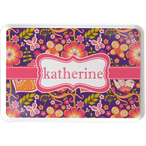 Custom Birds & Hearts Serving Tray (Personalized)