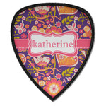 Birds & Hearts Iron on Shield Patch A w/ Name or Text