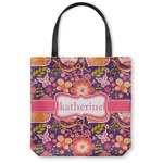 Birds & Hearts Canvas Tote Bag - Medium - 16"x16" (Personalized)