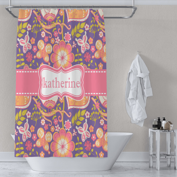 Birds & Hearts Shower Curtain Lifestyle