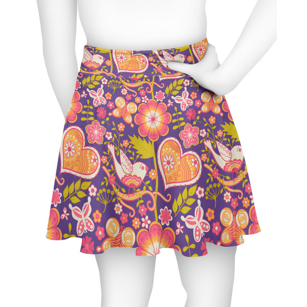 Birds & Hearts Skater Skirt - Back