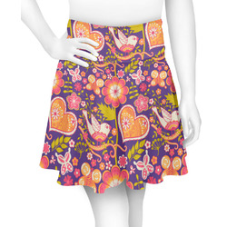 Birds & Hearts Skater Skirt - X Small (Personalized)