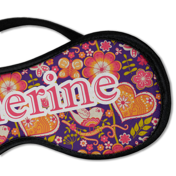 Birds & Hearts Sleeping Eye Mask - DETAIL Large