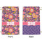 Birds & Hearts Small Laundry Bag - Front & Back View