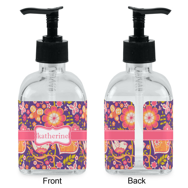 Birds & Hearts Glass Soap/Lotion Dispenser - Approval