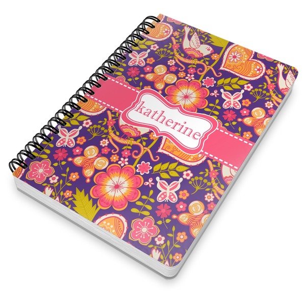 Birds & Hearts Spiral Journal 7 x 10 - Main