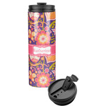 Birds & Hearts Stainless Steel Skinny Tumbler (Personalized)