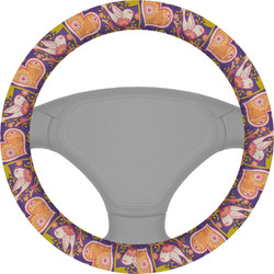 Birds & Hearts Steering Wheel Cover (Personalized)