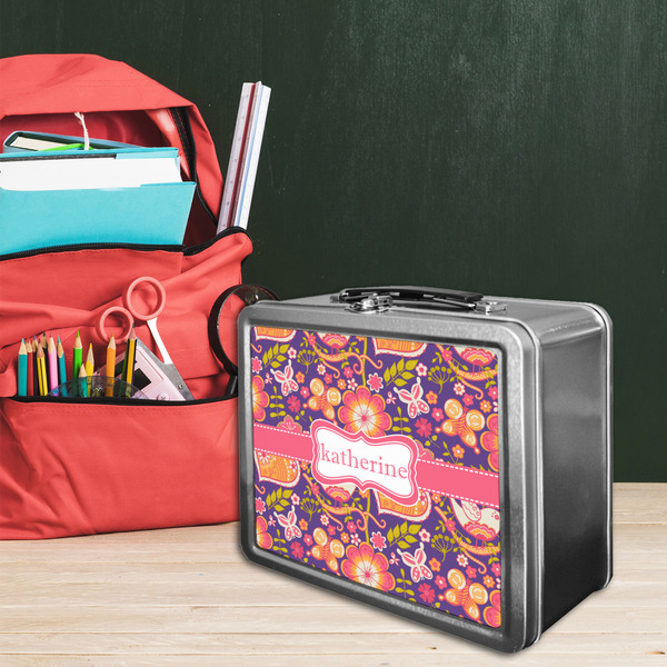 Birds & Hearts Tin Lunchbox - LIFESTYLE