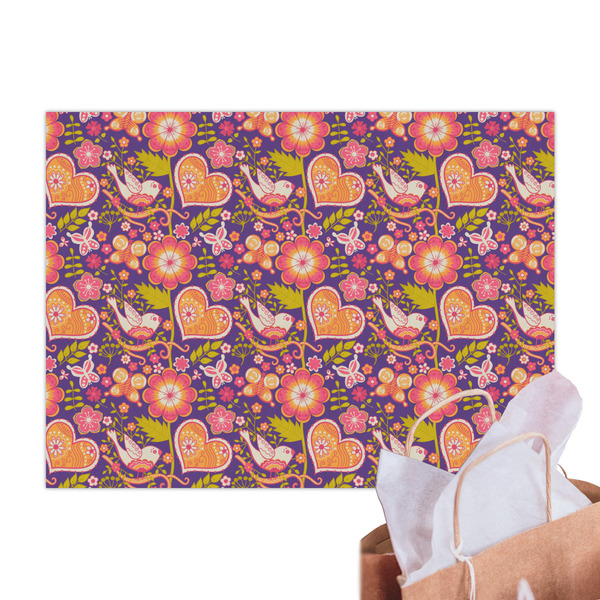 Birds & Hearts Tissue Paper Sheets - Main