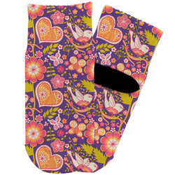 Birds & Hearts Toddler Ankle Socks