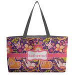 Birds & Hearts Beach Totes Bag - w/ Black Handles (Personalized)