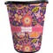 Birds & Hearts Waste Basket - Single Sided (Black) (Personalized)
